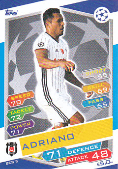 Adriano Correia Besiktas JK 2016/17 Topps Match Attax CL #BES05